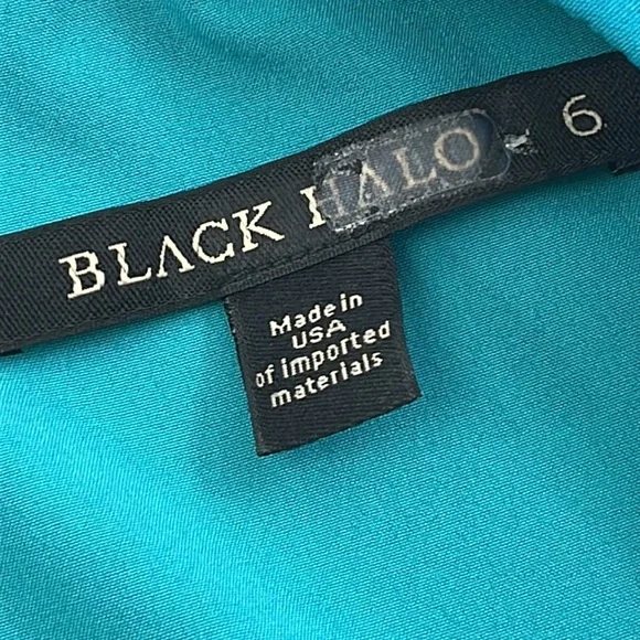 Black Halo 6 Teal Aqua Blue‎ Dress